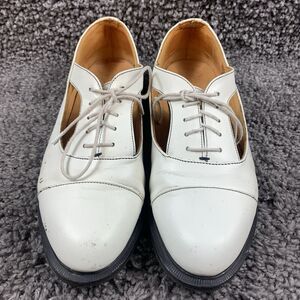 DR. MARTENS Carrigan Oxford Shoes Leather White Women’s Size 10
